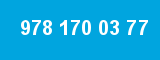 978 170 03 77 978 170 03 77